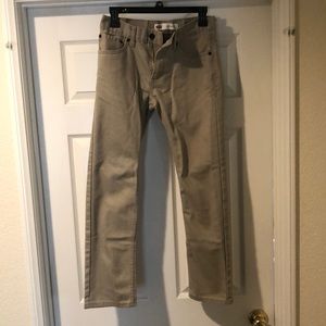 Men's 16 REG 28x28 Tan Slim jeans
